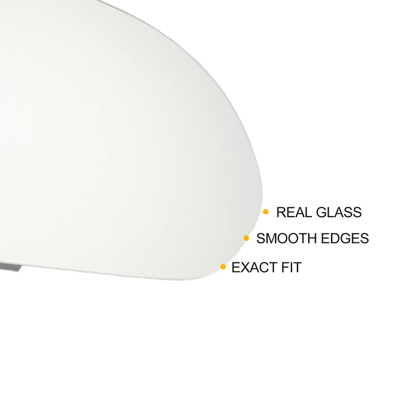 Hyundai Elantra Left Side Heated White Mirror Glass (2015-2018)