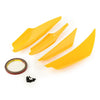 Universal Cars 4pcs Front Bumper Canards Splitter Fins Spoiler