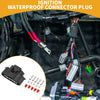 Toyota 5-Pin Ignition Waterproof Connector Plug 1 Set Plastic Black 2.2mm