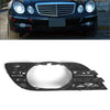Mercedes-Benz E320 E350 E550 E63 Fog Light Grills Covers (2007-2009)
