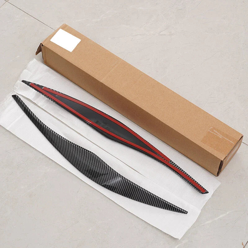 BMW E90 325i 328i Carbon Style Headlight Eyelid Covers (2005-2012)