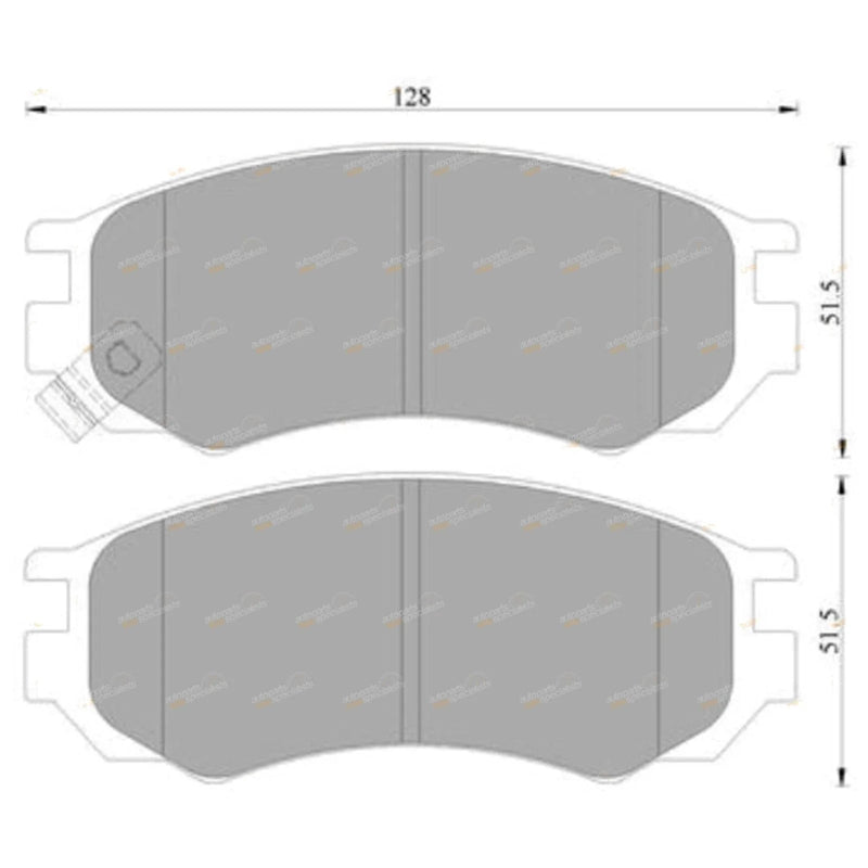 Nissan NX NXR B13 Front Disc Brake Pad Set 2.0L (1991-1995)