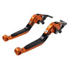 Yamaha YZF R1 (2009-2014) Orange CNC Extendable Brake Clutch Levers