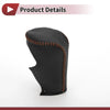 Honda Accord (2008-2012) - Black Brown Faux Leather Car Gear Shift Knob Cover