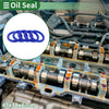 Make Model Oil Seal / 45x58x6mm / Seal Ring Rotary Shaft TPU Blue 5pcs