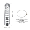 Harley Curved with Hole Silver Tone Set Exhaust Heat Pipe Shield