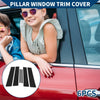 Honda City (2022-2024) Black 6 Pcs Door Pillar Window Trim