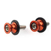 KAWASAKI ZX6R (2012-2021) Orange 8MM Swingarm Spools Slider Stand Screws