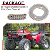 2x Cam Timing Chain 110L Camshaft Sprocket 38T Honda FourTrax 300 (1988-2000)