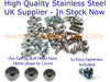Honda CBR 600 F2 Stainless Fairing Bolts & Dzus Studs (1991–1994)