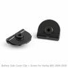 Harley Sportster 4 x Battery Left Side Cover Clips + Screws (2004-2018)
