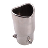 Universal Car Silver Tail Inlet Exhaust Muffler End Tip Pipe Cover