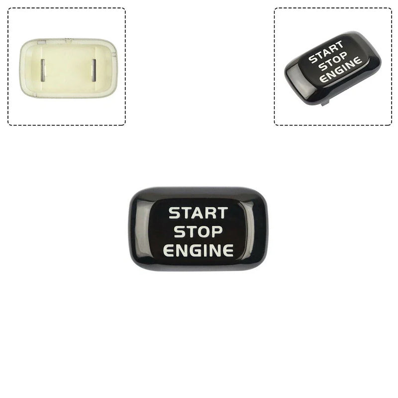 Car Engine Button Anti-corrosion Black Dirt-resistant