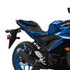 Yamaha YZF R3 Black Blue Rider Driver & Passenger Seats (2015-2024)