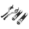 Ducati Panigale Silver Extendable Brake Clutch Lever Grip Set (2016-2020)