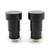 Thruxton CNC Aluminum Black Mirror Hole Caps Covers