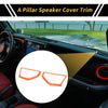 Jeep Wrangler JL JLU (2018-2024) Orange A Pillar Speaker Cover Trim