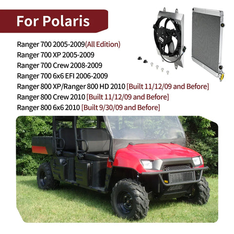 Polaris Ranger 700 XP Crew 6x6 EFI Aluminium Radiator Cooling Fan Shroud