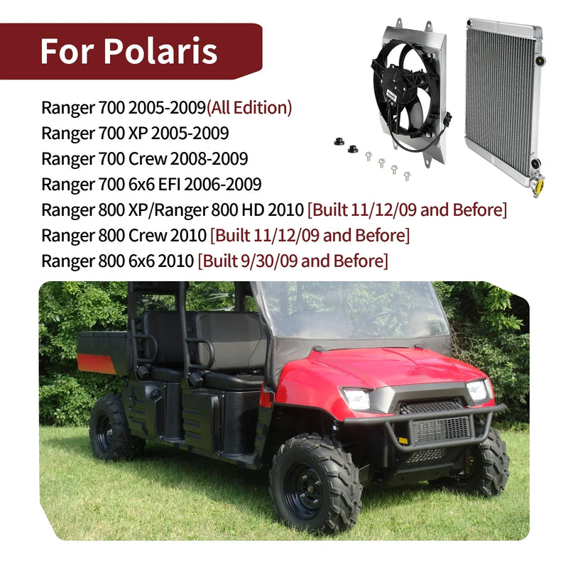 Polaris Ranger 700 XP Crew 6x6 EFI Aluminium Radiator Cooling Fan Shroud