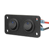 Car Boat Marine RV Truck Rocker Switch Panel with Blue LED Light