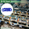 Oil Seal 38x48x10mm Rotary Shaft Seal TPU Blue 5 Pcs