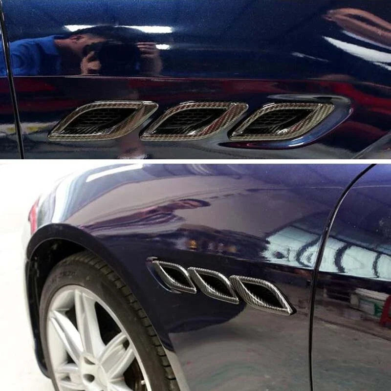 Maserati Quattroporte 2013-2021 Real Carbon Fiber Side Fender Air Vent Cover