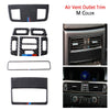 BMW 3 Series E90 E92 E93 Real Carbon Fiber Air Vent Outlet Trim (2005-2012)