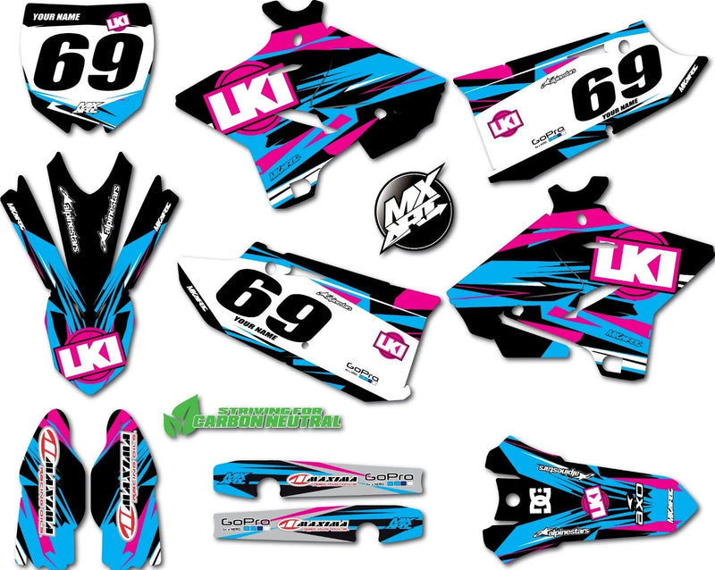 Yamaha YZ 250 Duke Style Decal Kit (2015-2021)