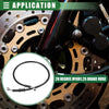Motorcycle Brake Line 60cm Braided Hydraulic Brake Line Oil Hose
