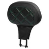 Harley Touring Road King Glide Black Green Driver Backrest Pad (2009-2024)