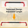 Motorcycle Balance Handle Bar Extender Bracket 300mm Center Hole Red Black