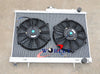 Nissan Skyline R33 R34 GTR GTS-T 42mm Aluminum Radiator & 2 Fans