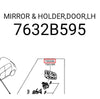 Mitsubishi Mirage 5Dr LH Side Mirror Lens (2012-2022)