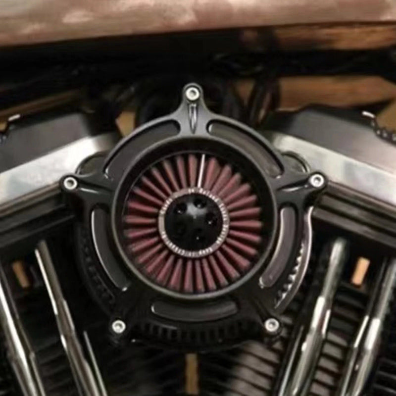 Harley M8 Trike (2017-2021) Black White Red Air Cleaner Intake Filter