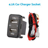 Toyota Hilux, Prado, Camry, RAV4 USB Car Charger Socket Voltmeter (2007-2023)
