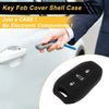 Peugeot 208 / e208 Black Key Fob Shell Cover Case (2019-2023)