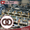 Oil Seal 22x35x7mm Brown 2 Pcs Seal Ring Rotary Shaft Seal FKM Rubber