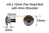 Suzuki 10x Stainless Fairing Bolts m6 x 12mm with 4mm Shoulder