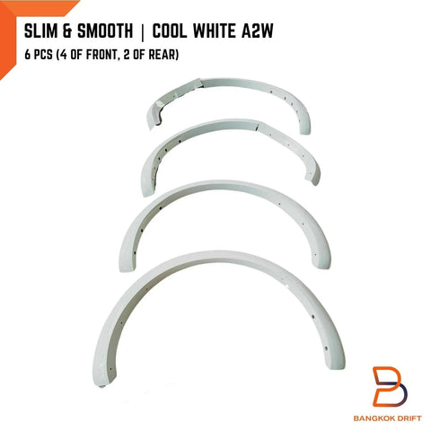 Ford Ranger A2W  Cool White Slim Fender Flares (2015-2018)