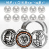 G16 19.9mm Bearing Ball Silver Tone 10 Pcs