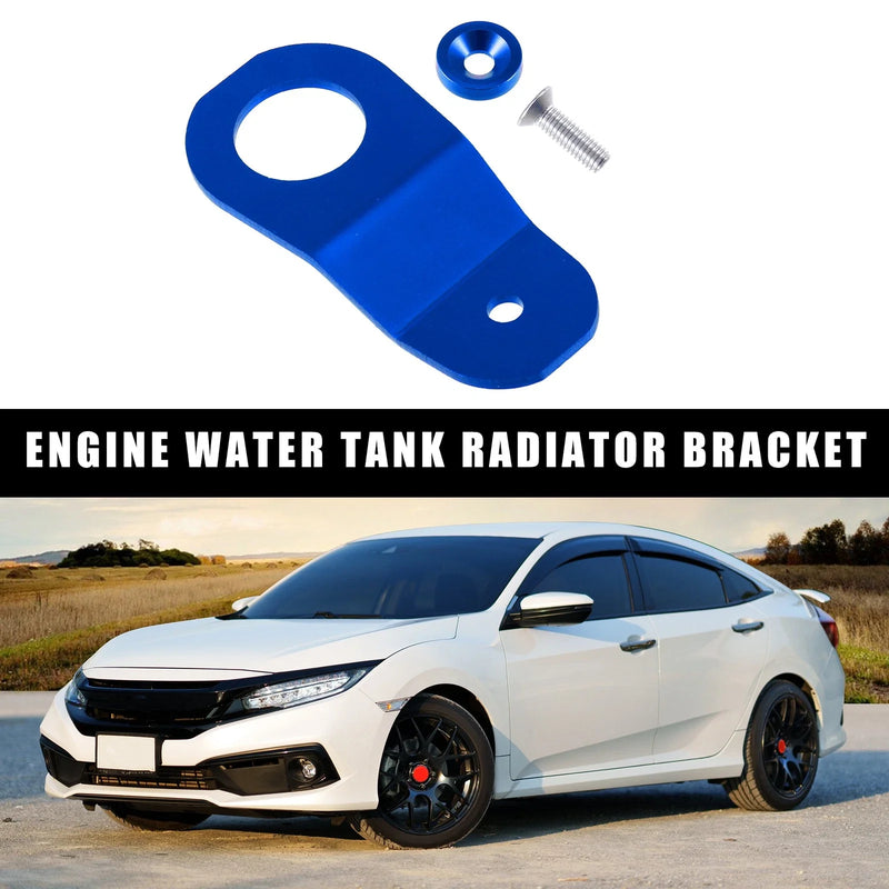 Honda Civic (2001-2005) - Aluminum Blue Engine Water Tank Radiator Bracket