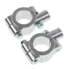 Motorcycle Chrome 22MM 8mm Handlebar Mirrors Mount Holder Clamp