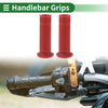 Motorcycle 7/8" 22mm Hand Grips Cover TPU Dark Red