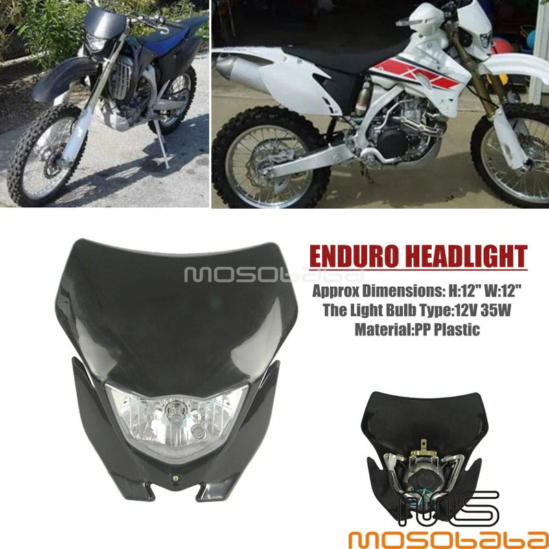 Honda Yamaha TE Enduro Supermoto Dirt Bike Headlight Fairing