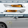 BMW 528i 535i 550i F10 Silver Tone Side Marker Turn Signal Amber Lights
