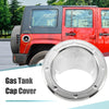 Jeep Wrangler 2007-2017 - Silver Tone Fuel Tank Cover