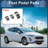 Ford Fiesta (2007-2012) Silver Tone 3 x Foot Accelerator Pedal Covers