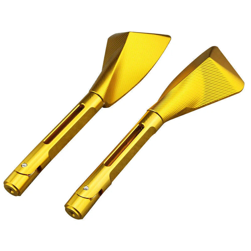 Kawasaki Ninja ZX10R ZX6R Gold CNC Rear View Side Mirrors (2004-2008)