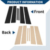 Honda City 6 Pcs Black Door Pillar Window Trim (2022-2024)