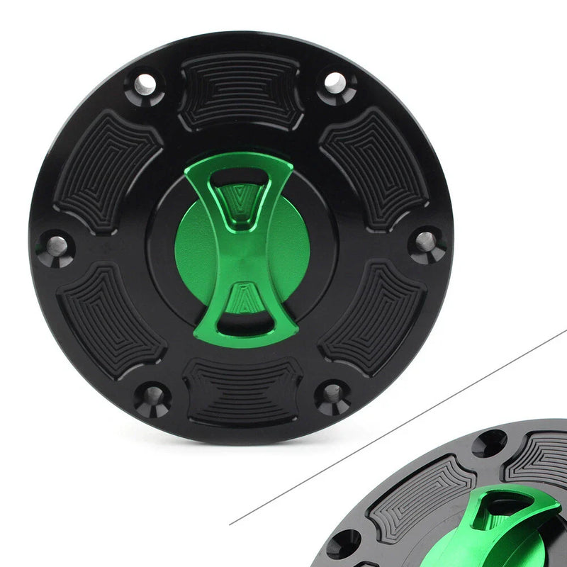 BMW R1200RT R1200GS R1200R CNC Fuel Tank Cap Green (2013-2019)
